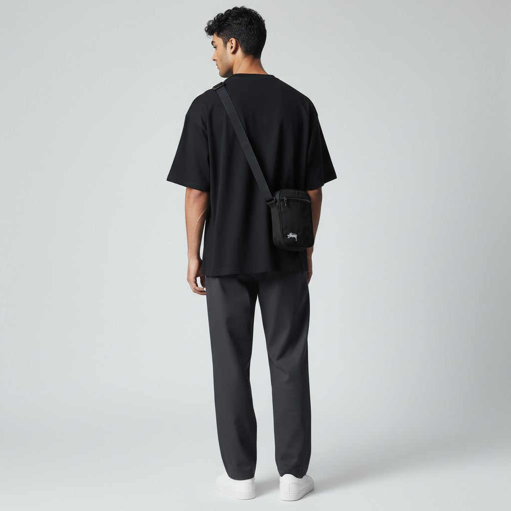 Stussy Stock Messenger Bag Black