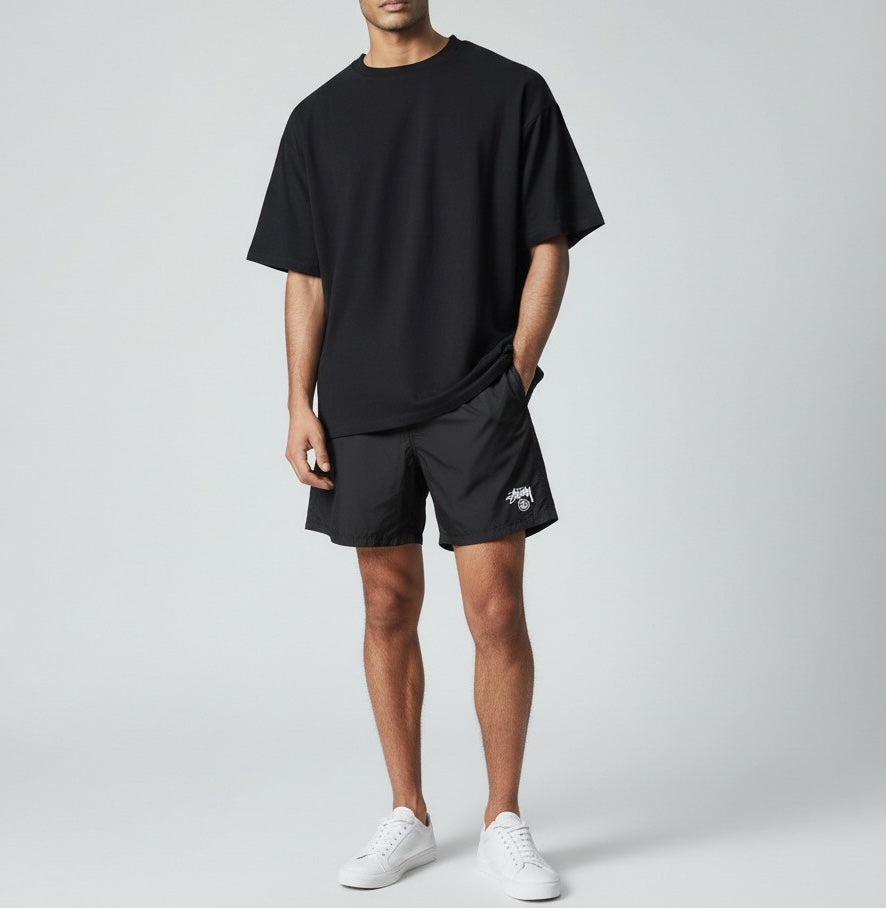 Stussy Basic Stock Beachshorts Black