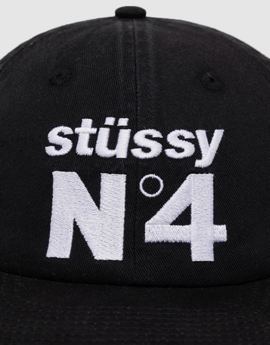 Stussy No. 4 Low Pro Cap Black