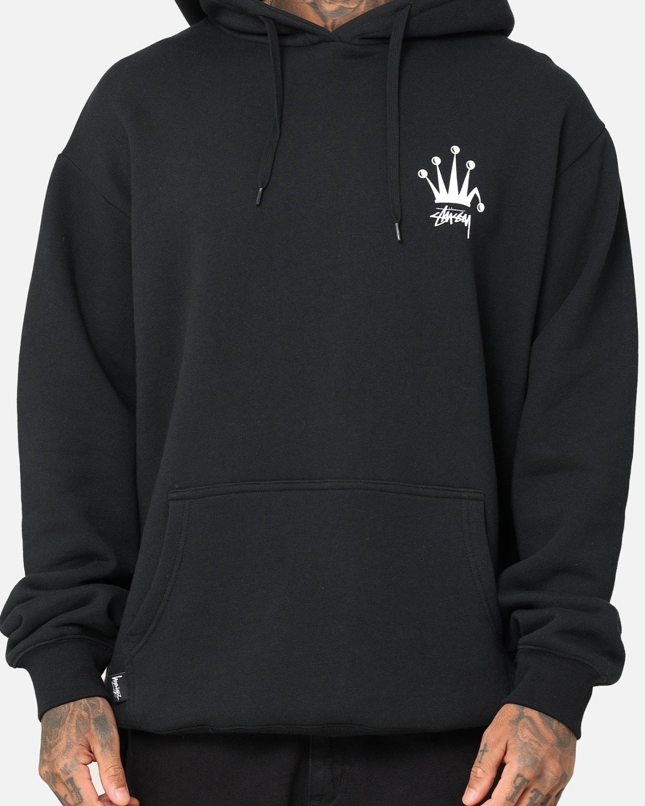 Stussy Crown Hoodie Black