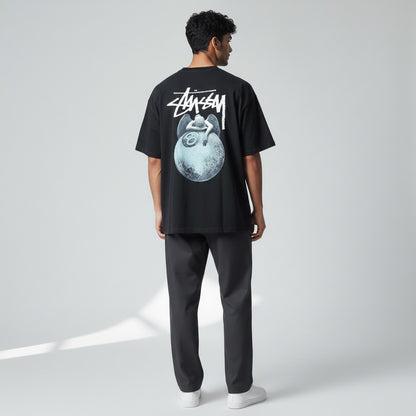 Stussy Angel 50/50 T-Shirt Black