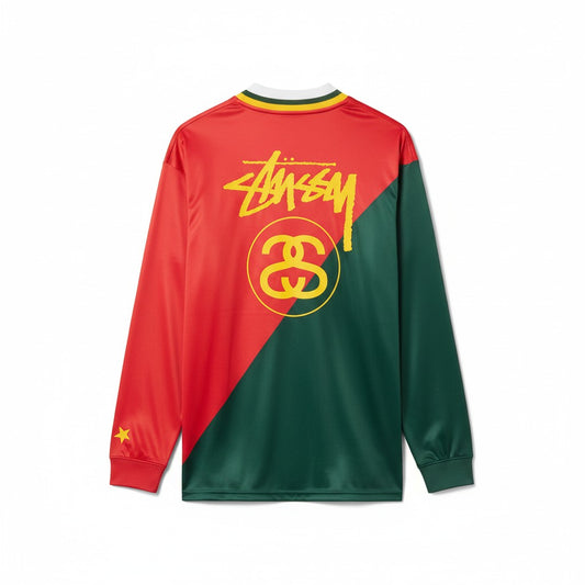 Stussy Football Polo Long Sleeve Tee