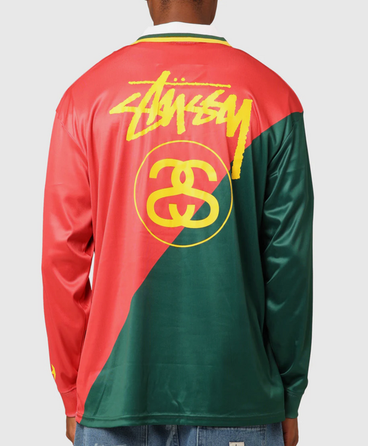 Stussy Football Polo Long Sleeve Tee