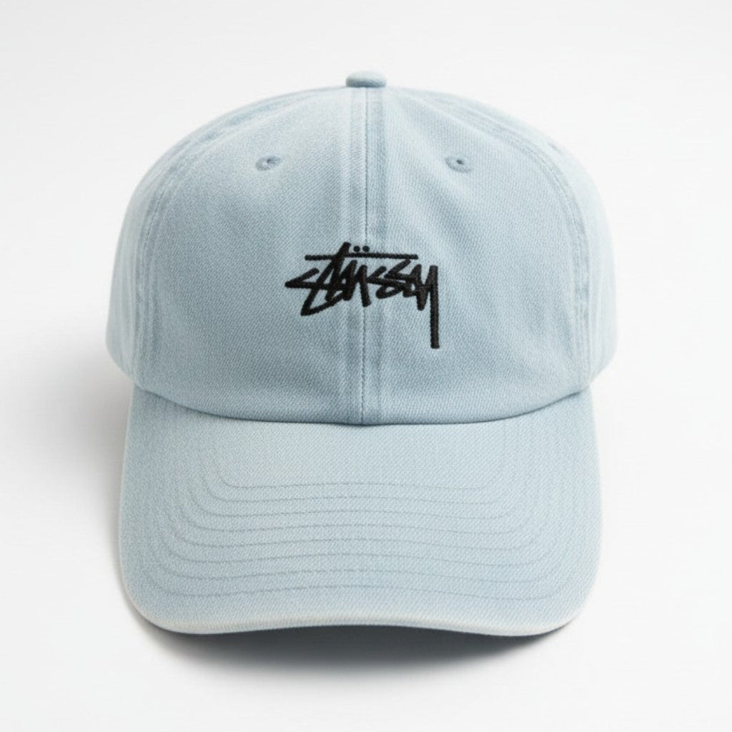Stussy Stock Low Pro Cap Washed Denim