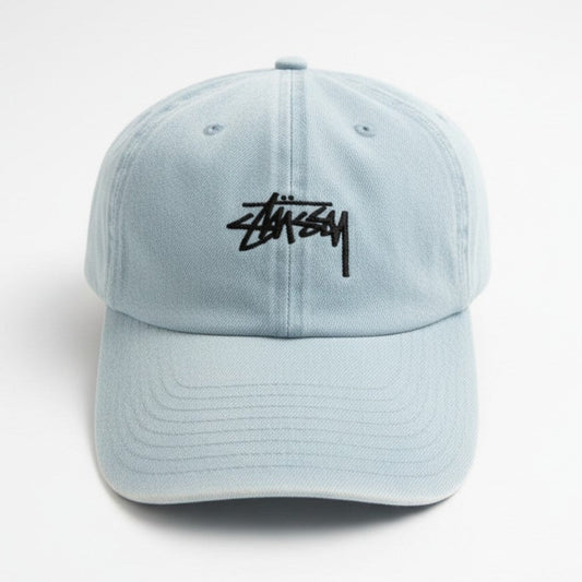 Stussy Stock Low Pro Cap Washed Denim
