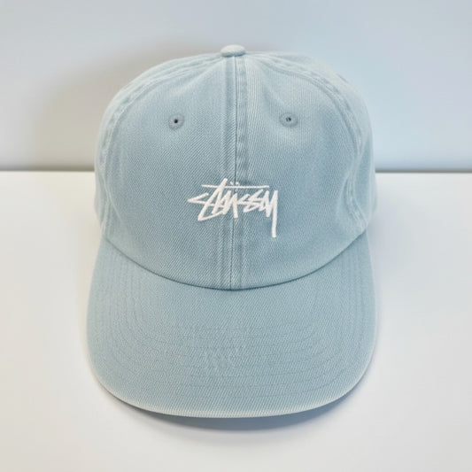 Stussy Stock Low Pro Cap Washed Denim