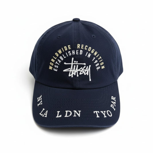 Stussy Worldwide Low Pro Cap Navy
