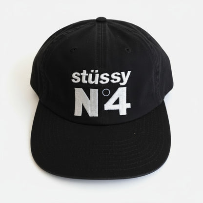 Stussy No. 4 Low Pro Cap Black