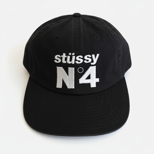 Stussy No. 4 Low Pro Cap Black