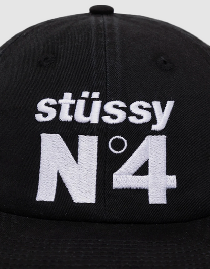 Stussy No. 4 Low Pro Cap Black