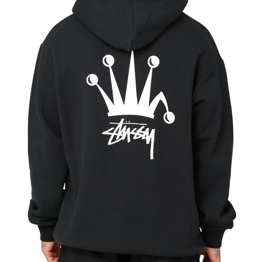 Stussy Crown Hoodie Black
