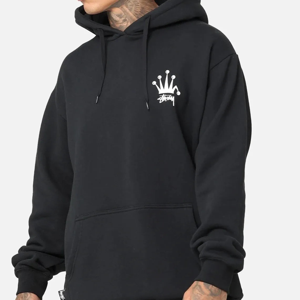 Stussy Crown Hoodie Black