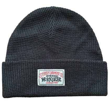 Stussy Workgear Waffle Beanie Black